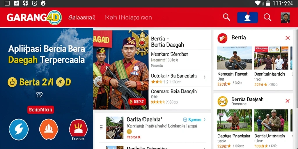 Antarmuka GARANG4D yang informatif dan menarik.