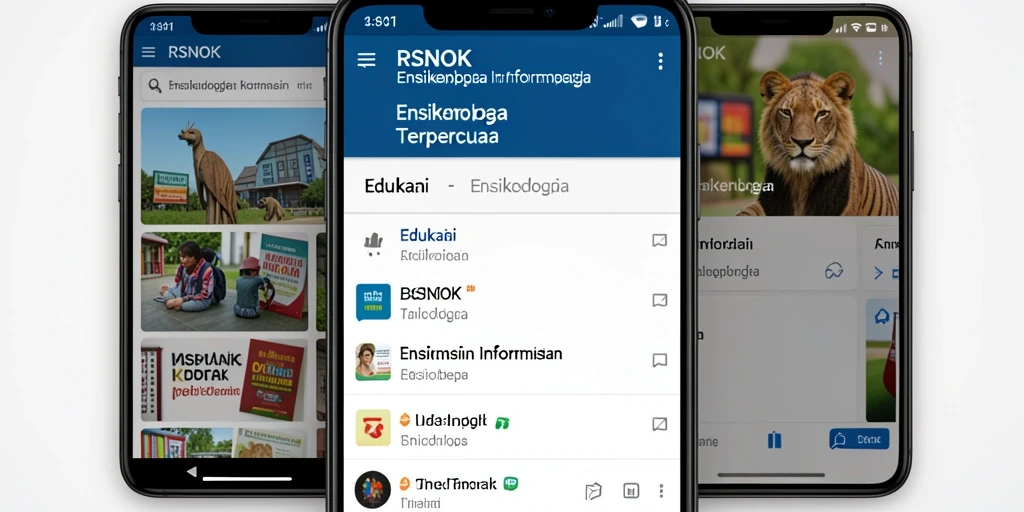 Tampilan antarmuka aplikasi RSNOK yang intuitif dan menarik.