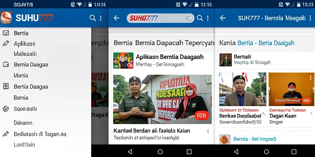 Tampilan antarmuka SUHU777 yang informatif dan menarik.